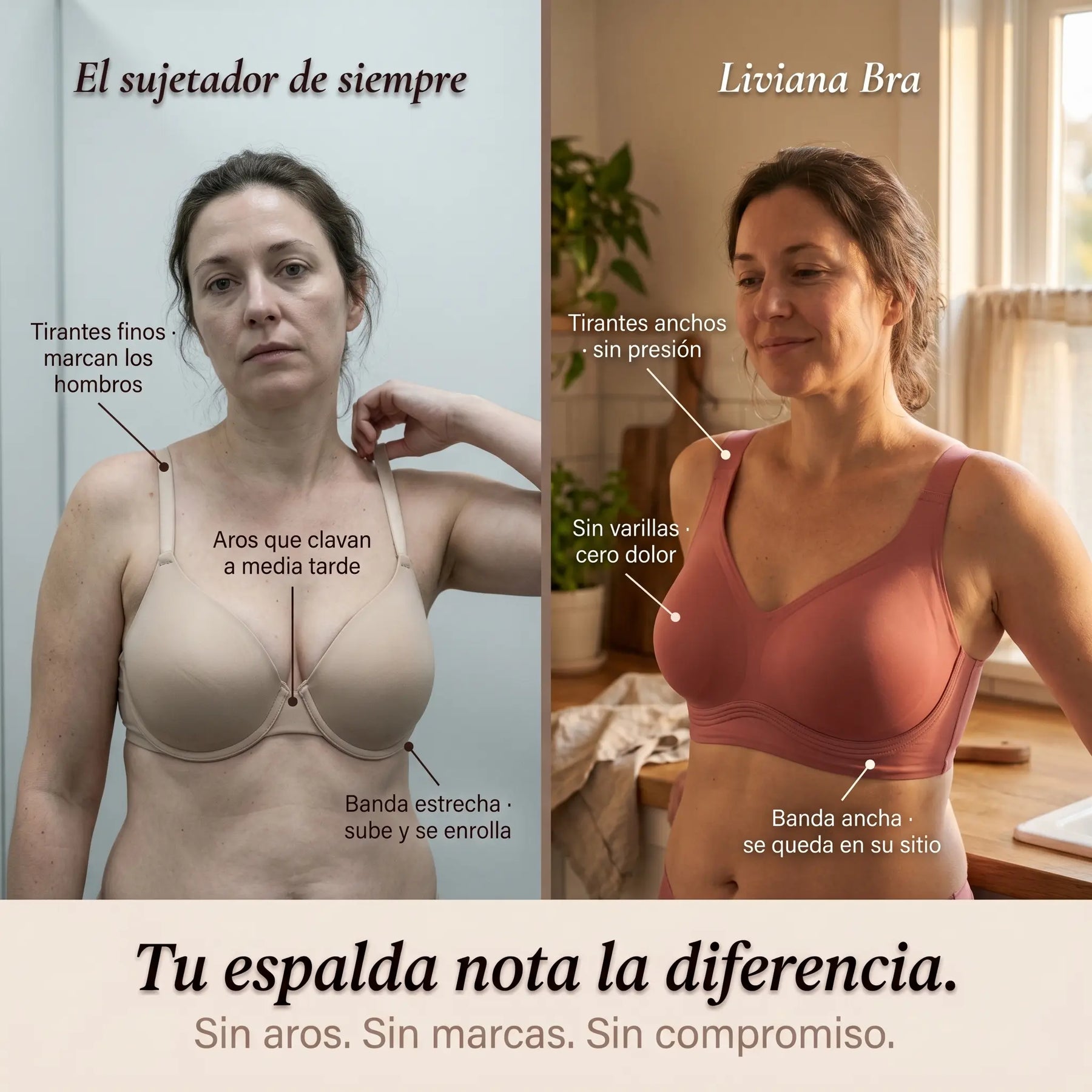 Liviana Bra | Sujetador segunda piel sin aros
