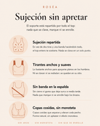 Roséa | Top con Sujetador Integrado | Sujeción Total Sin Aros